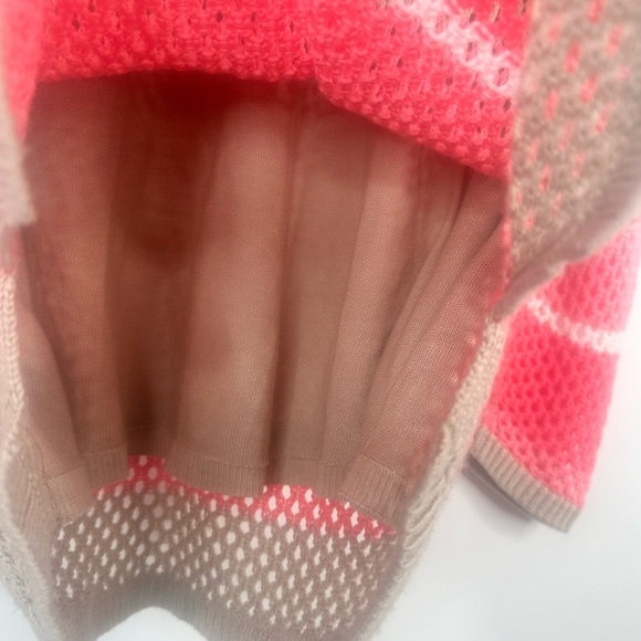 Croft & Barrow open knit long sleeve color block sweater size Large - Picture 10 of 12